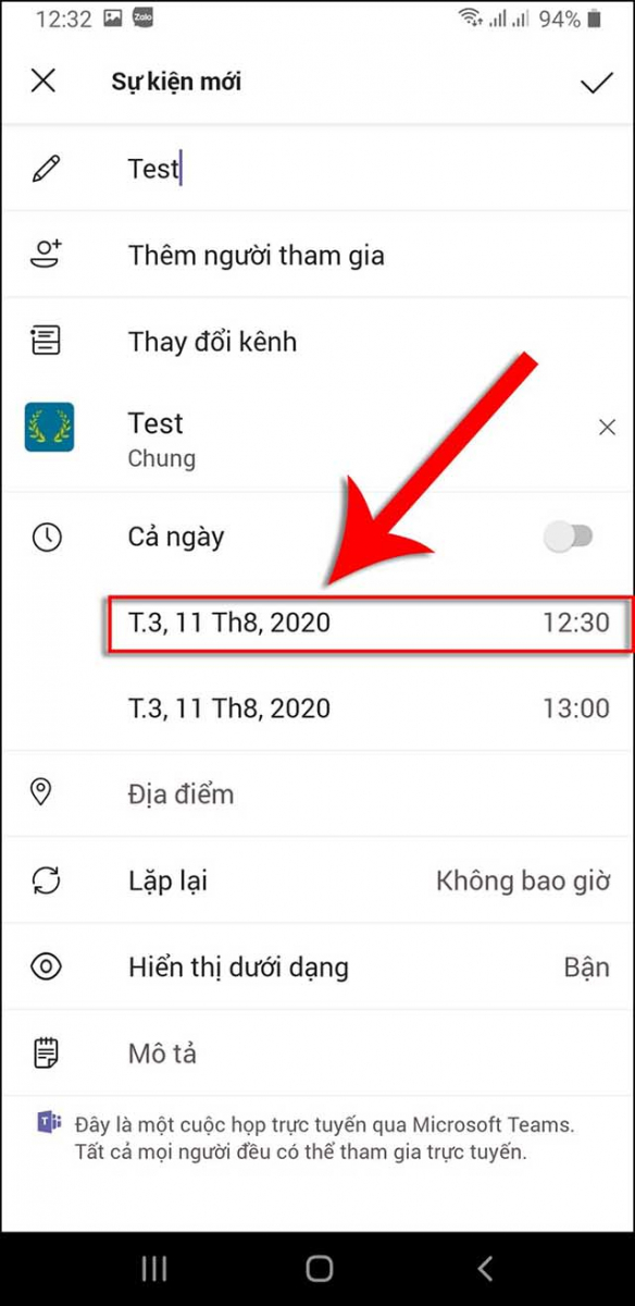 Cách họp trực tuyến bằng Microsoft Teams trên điện thoại 7